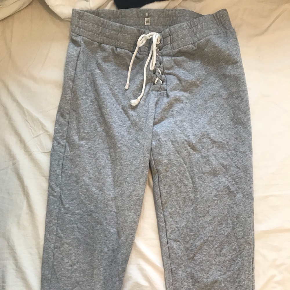 Pacsun Me to We grey tie up joggers